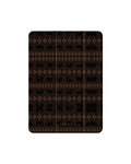 Case Club iPad Hülle Nordic — Smart Case mit nordischem Strickmuster in dunklem Braun, Klappdeckel mit Ständerfunktion