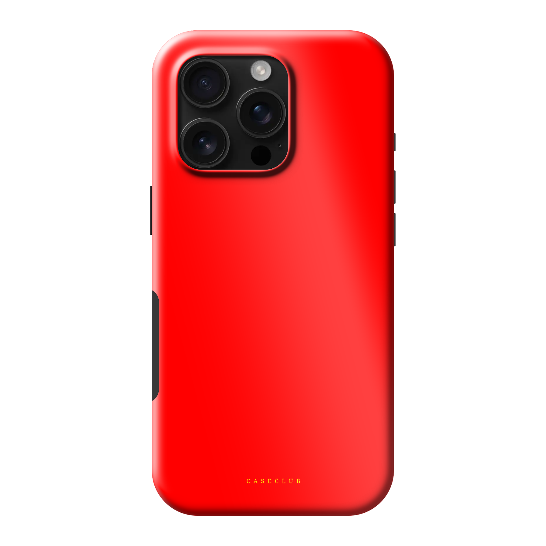 Apple Red MagSafe – Tough Case mit MagSafe in reinem Rot, Rückseite