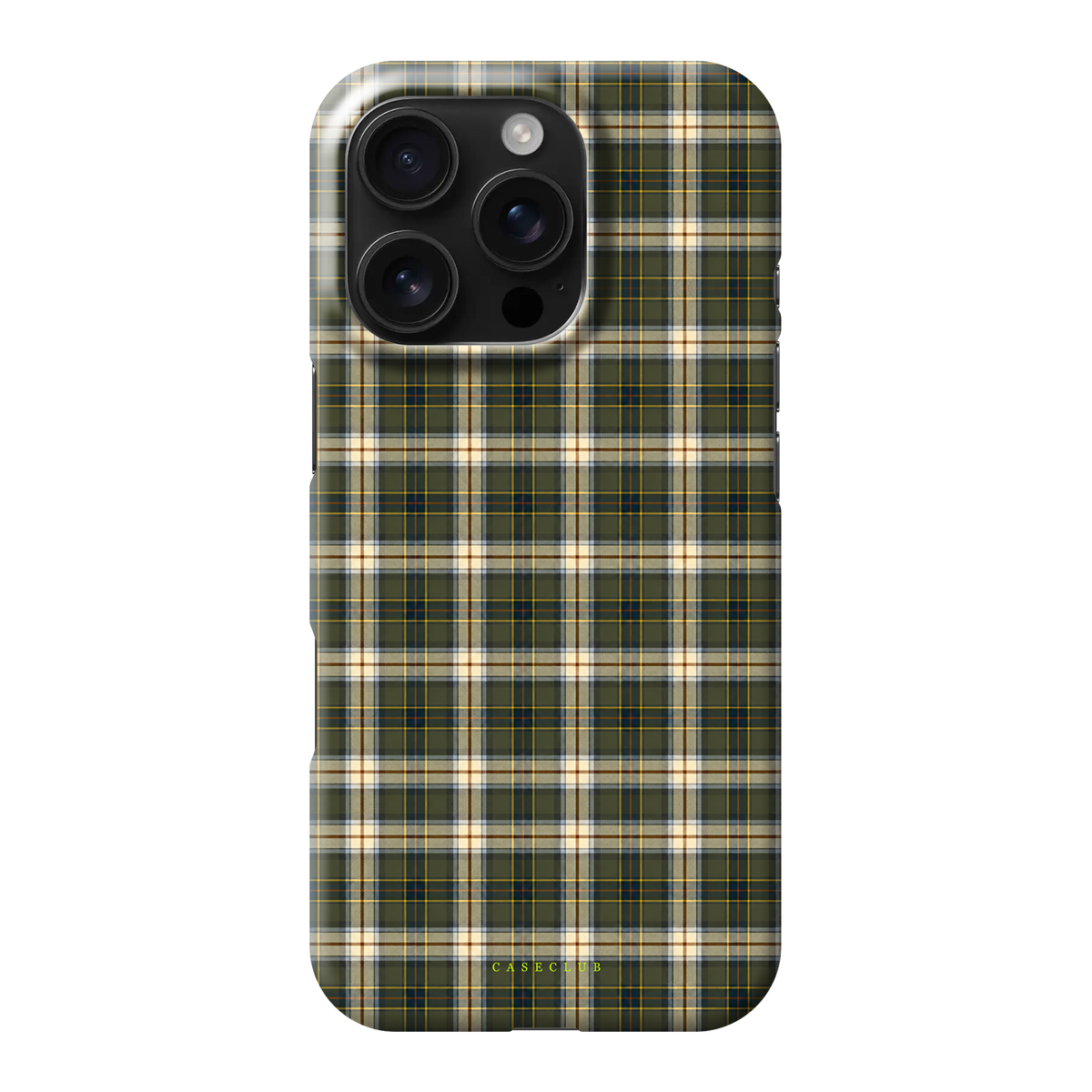 Highland – Handyhülle mit grünem Schottenkaro