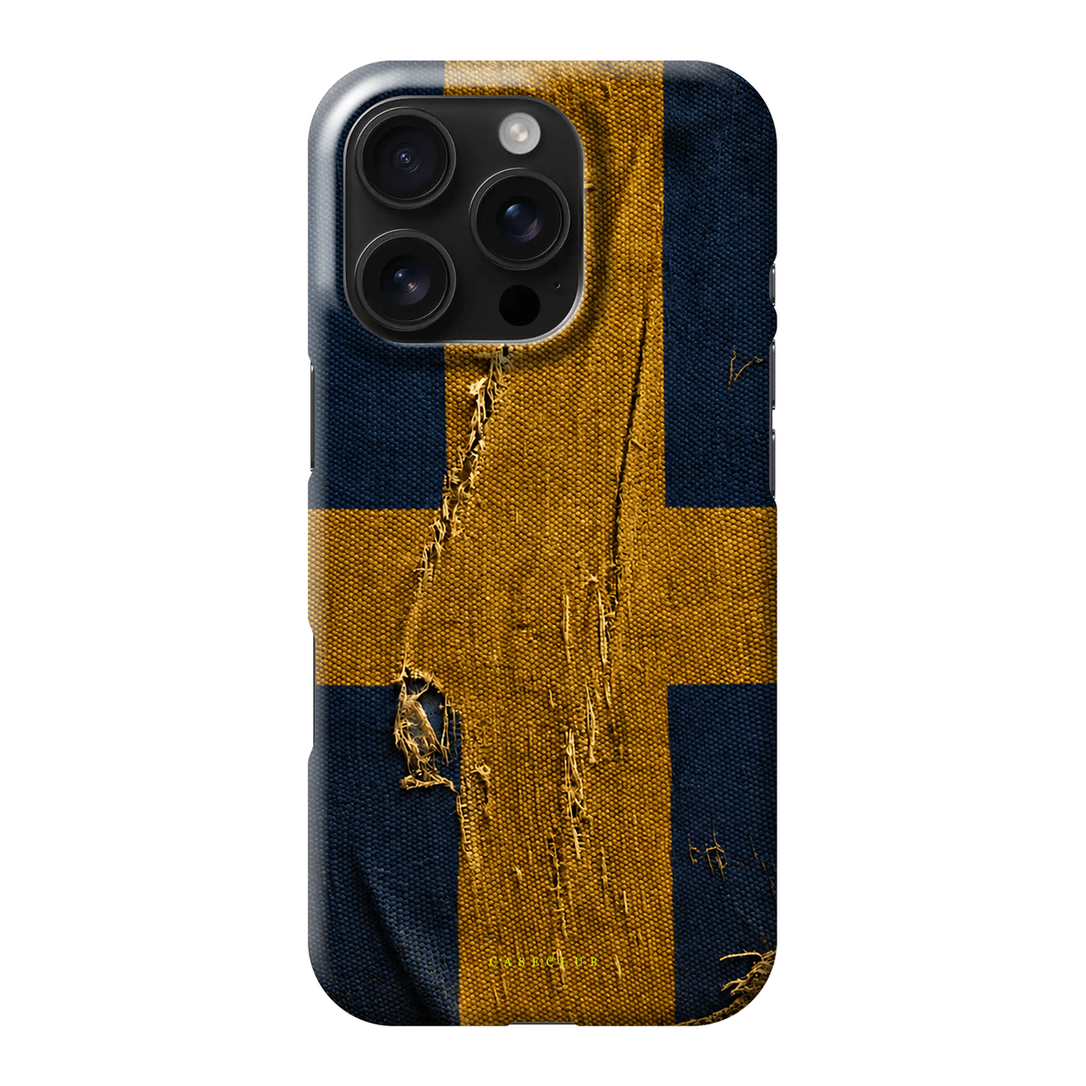 Sweden – Handyhülle mit schwedischer Flagge auf Leinwand