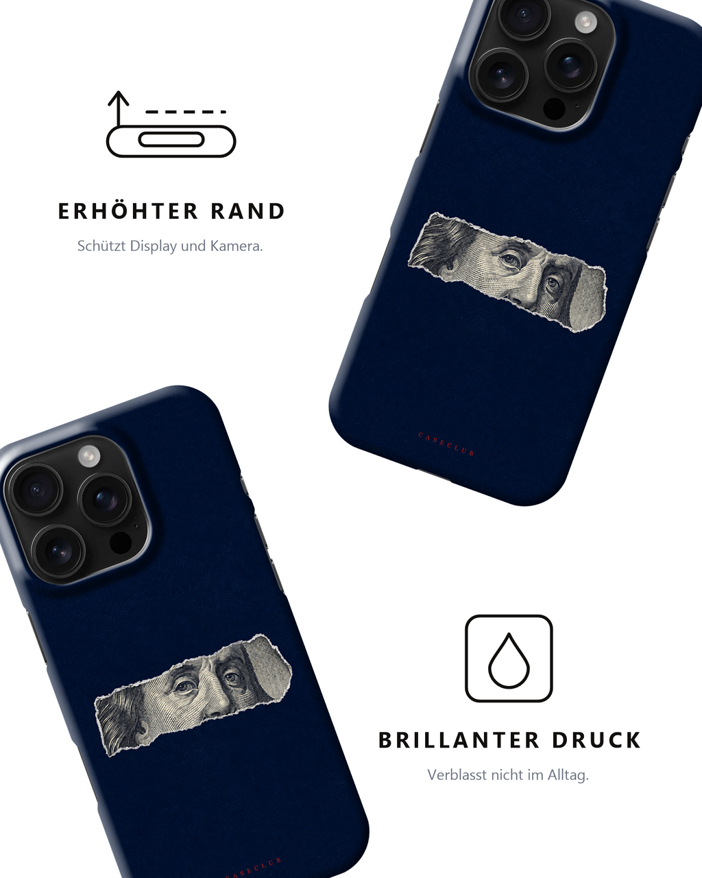 Zwei Benjamin-Hüllen – erhöhter Rand und brillanter Druck