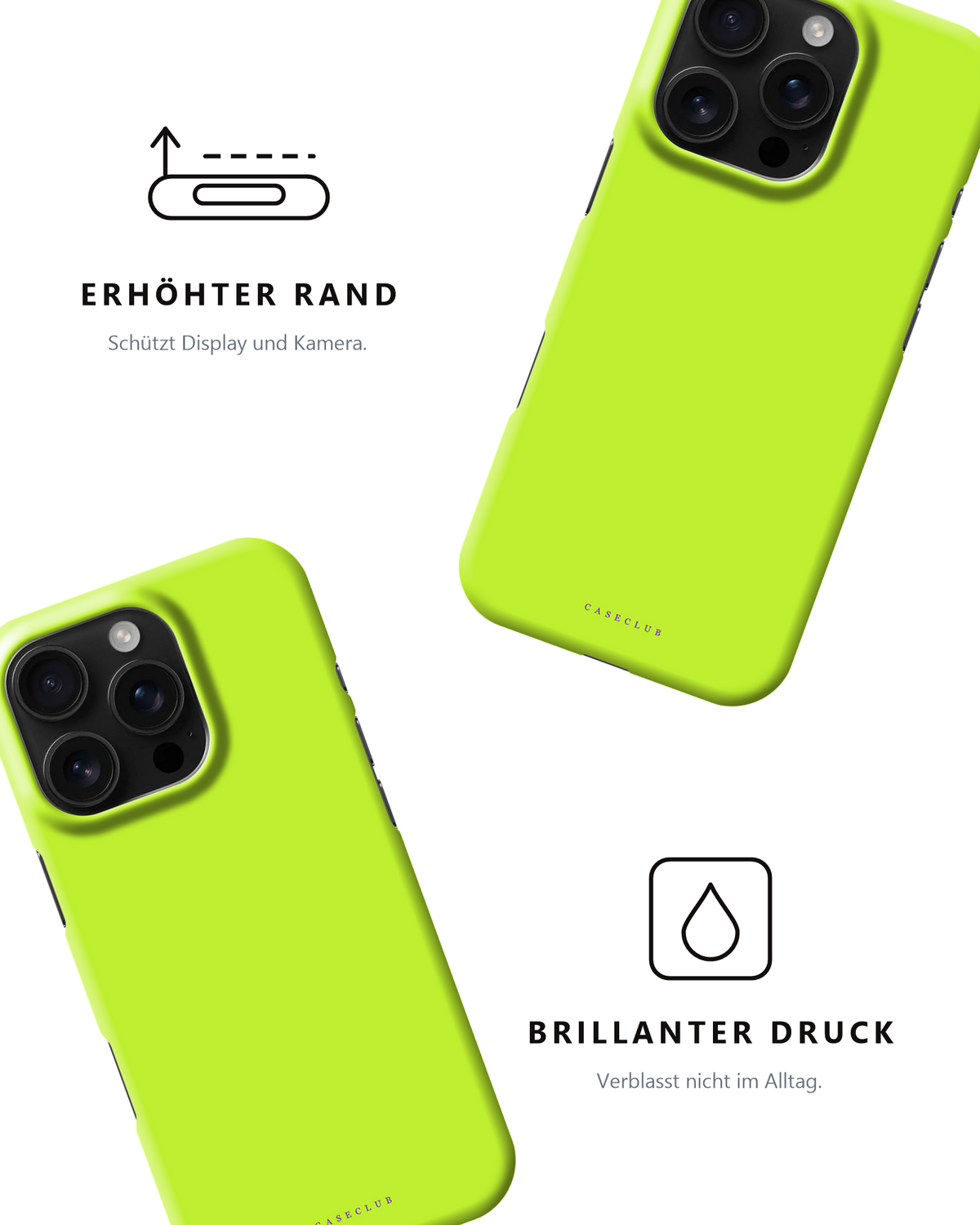 Zwei Limey-Hüllen – erhöhter Rand und brillanter Druck