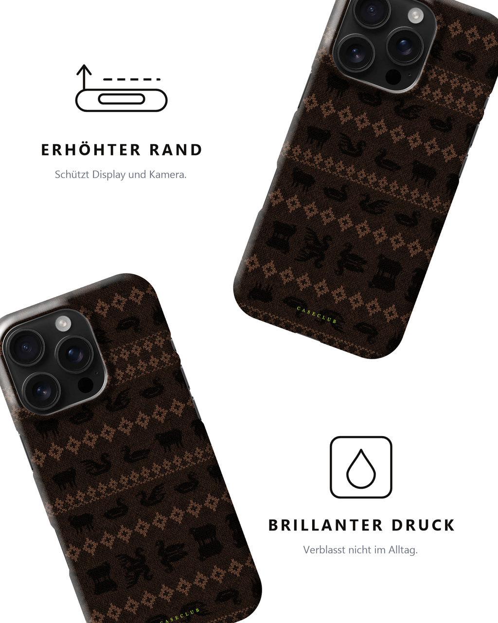 Zwei Nordic-Hüllen – erhöhter Rand und brillanter Druck
