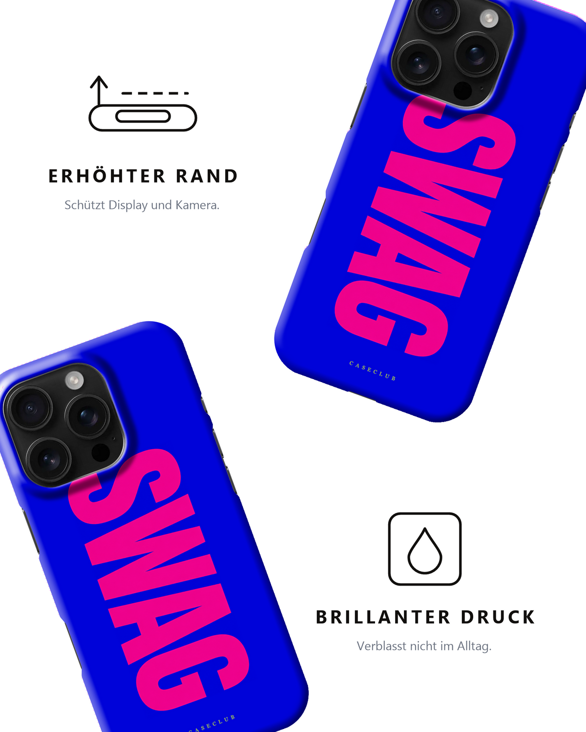 Swag Handyhülle – erhöhter Rand und brillanter Druck